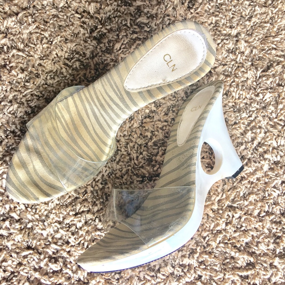 High heeled sandals